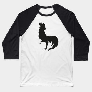 black rooster Baseball T-Shirt